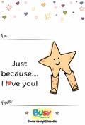 Just Because Message Card