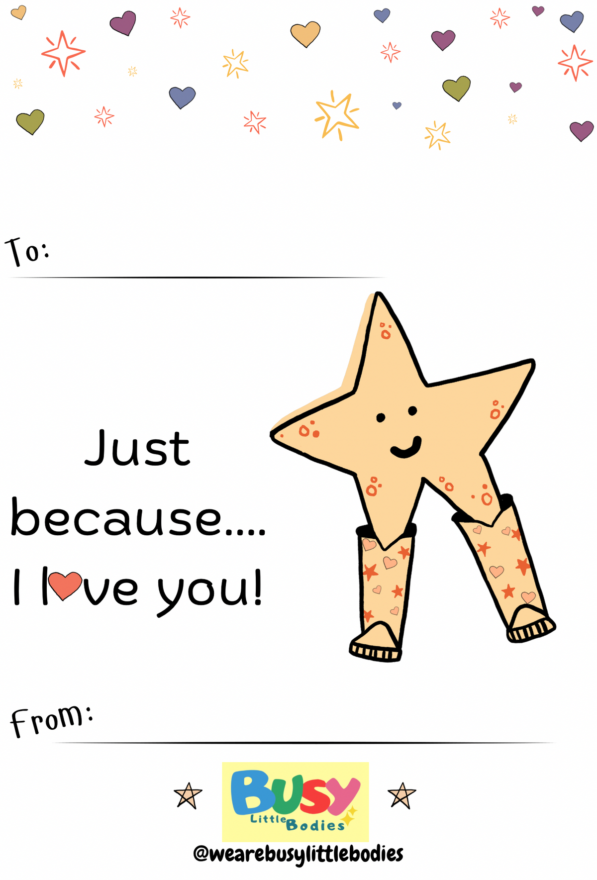 Just Because Message Card