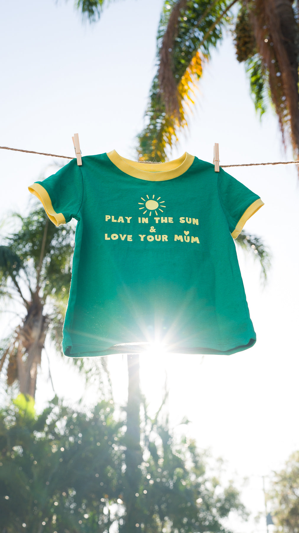 Play in the sun & love your Mum t-shirt